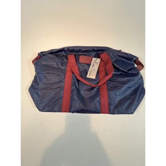 Pierre Cardin Bag Duffle Travel Gym  Navy Blue Carry All Tote Vintage - Picture 1 of 8